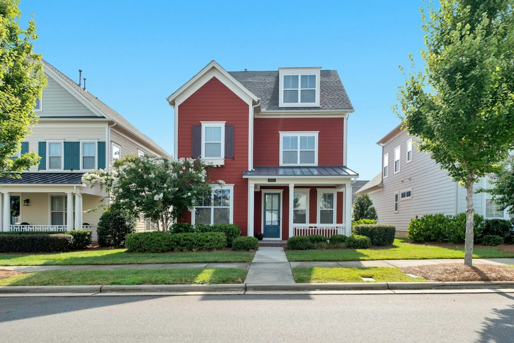 Two-storey family home with a covered porch in Lakeview