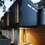 Modern townhouse with timber details