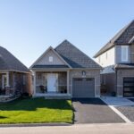 Suburban street with family homes