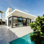 Large white contemporary home
